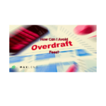A report, a calculator, a pencil, and an eraser are highly blurred in the background. On top are the words "How can I avoid overdraft fees?" This implies that in this article MaxLend will help teach people what they can do to avoid overdraft fees.