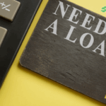 Part of a calculator shows. A placard to the side has the words “Need a Loan?” on it. The MaxLend logo appears at the top.